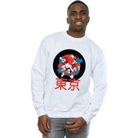 Disney Men's Mickey Mouse Team Huddle Sweatshirt in White | Size: Medium
