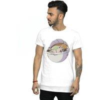 Star Wars Men's The Mandalorian Sleeping Child T-Shirt in White | Size: 5XL