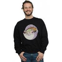 Star Wars Men's The Mandalorian Sleeping Child Sweatshirt in Black | Size: 2XL