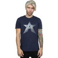 Marvel Men's The Falcon & The Winter Soldier A Star T-Shirt in Navy | Size: 4XL