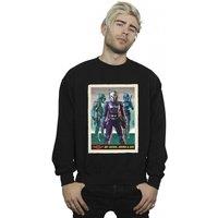 Star Wars Men's The Mandalorian Bo-Katan Koska & Axe Sweatshirt in Black | Size: Medium