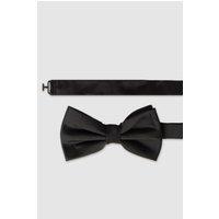 Limehaus Men's Plain Bow Tie in Black