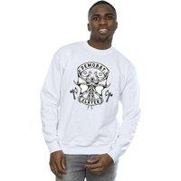 Netflix Men's Stranger Things Demobat Slayer Sweatshirt in White | Size: XL