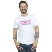Netflix Men's Stranger Things Retro Title T-Shirt in White | Size: 4XL