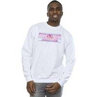Netflix Men's Stranger Things Retro Title Sweatshirt in White | Size: 2XL
