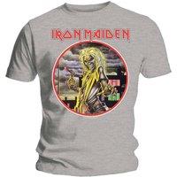 Iron Maiden Men's Killers Circle T-Shirt in Grey | Size: Medium