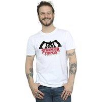 Netflix Men's Stranger Things Demogorgon Christmas Lights T-Shirt in White | Size: 4XL