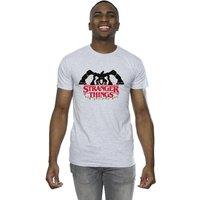 Netflix Men's Stranger Things Demogorgon Christmas Lights T-Shirt in Grey | Size: Small
