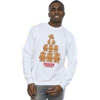Netflix Men's Stranger Things Gingerbread Sweatshirt in White | Size: Small