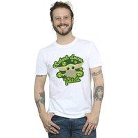 Star Wars Men's The Mandalorian St Patricks Day Cutest Clover T-Shirt in White | Size: 5XL