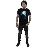 Star Wars: The Last Jedi Men's Luke Skywalker Brushed Cotton T-Shirt in Black | Size: Small