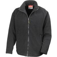 Result Men's Horizon Micro High Density Compact Fleece Jacket in Black | Size: 3XL