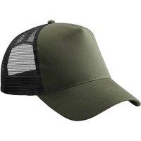 Beechfield Men's Snapback Trucker Cap in Olive