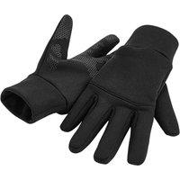 Beechfield Men's Softshell Sports Tech Gloves in Black | Size: Large/XL