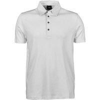 TEE JAYS Men's Pima Short Sleeve Cotton Polo Shirt in White | Size: Medium