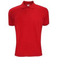 SG Men's Polycotton Short Sleeve Polo Shirt in Red | Size: 5XL