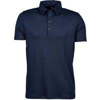 TEE JAYS Men's Pima Short Sleeve Cotton Polo Shirt in Navy | Size: 2XL