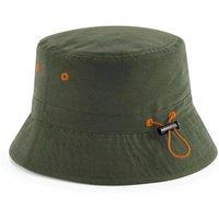 Beechfield Men's Polyester Bucket Hat in Dark Olive | Size: Large/XL
