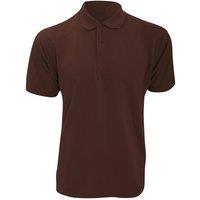 Kustom Kit Men's Klassic Superwash Short Sleeve Polo Shirt in Chocolate | Size: Small