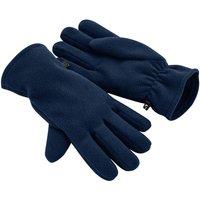 Beechfield Men's Fleece Gloves in Navy | Size: S/M