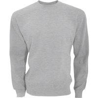 SG Men's Long Sleeve Crew Neck Sweatshirt Top in Light Grey | Size: 5XL