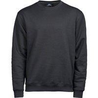 TEE JAYS Men's Heavyweight Sweatshirt in Dark Grey | Size: XL