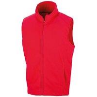 Result Core Men's Microfleece Gilet in Red | Size: XS