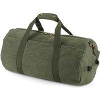 Bagbase Men's Vintage Canvas Duffle Bag in Green