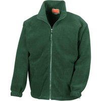 Result Men's Full Zip Active Fleece Anti Pilling Jacket in Green | Size: Large