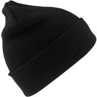 Result Men's Wooly Heavyweight Knit Thermal Winter Ski Hat in Black
