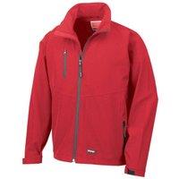 Result Men's 2 Layer Base Softshell Breathable Wind Resistant Jacket in Red | Size: 3XL
