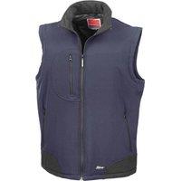 Result Men's Softshell Bodywarmer Breathable Weatherproof Jacket in Navy | Size: Large