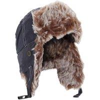 Result Men's Classic Thermal Winter Ski Sherpa Trapper Hat in Navy | Size: Large
