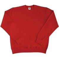 SG Men's Long Sleeve Crew Neck Sweatshirt Top in Red | Size: 3XL
