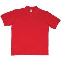 SG Men's Ring-Spun Cotton Short Sleeve Polo Shirt in Red | Size: 3XL