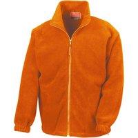Result Men's Full Zip Active Fleece Anti Pilling Jacket in Orange | Size: Medium