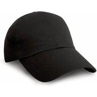 Result Men's Heavy Cotton Premium Pro-Style Baseball Cap in Black
