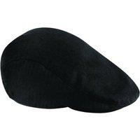 Beechfield Men's Vintage Flat Cap in Black | Size: S/M
