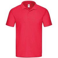 Fruit of the Loom Men's Original Polo Shirt in Red | Size: Medium