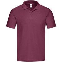 Fruit of the Loom Men's Original Polo Shirt in Burgundy | Size: 3XL