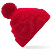 Beechfield Men's Original Pom Pom Beanie in Red