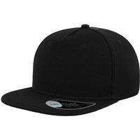 Atlantis Men's Flat Visor 5 Panel Cap in Black