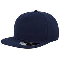 Atlantis Men's Flat Visor 5 Panel Cap in Navy