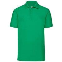 Fruit of the Loom Men's 65 35 Pique Polo Shirt in Green | Size: Small