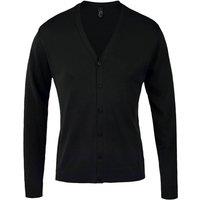 SOL'S Men's Golden Knitted V Neck Cardigan in Black | Size: 3XL