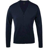 SOL'S Men's Golden Knitted V Neck Cardigan in Navy | Size: Medium