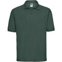Russell Men's Classic Polycotton Polo Shirt in Bottle Green | Size: XL