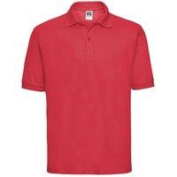 Russell Men's Classic Polycotton Polo Shirt in Light Red | Size: Small