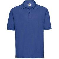 Russell Men's Classic Polycotton Polo Shirt in Royal | Size: Small