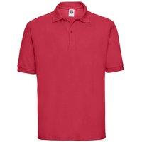 Russell Men's Classic Polycotton Polo Shirt in Red | Size: Small